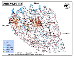 Wilson County Map